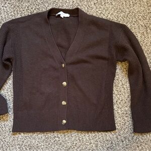 LOFT Dark Brown Women's Cardigan Sweater